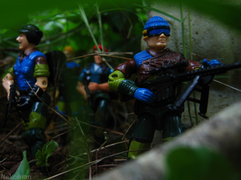 Slaughter's Marauders Mutt Junkyard Dusty Barebecue Low-Light 1989 Hasbro V2 GI Joe Arah action figure vintage