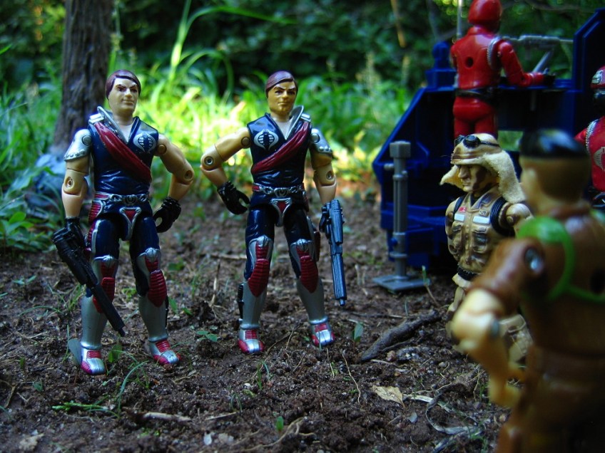 crimson twins crimson guard commanders gi joe vintage 1985 hasbro arah