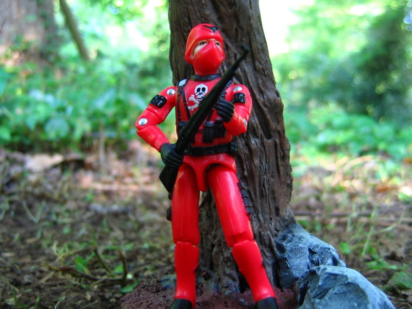 gi joe bootleg black major officer red shadow