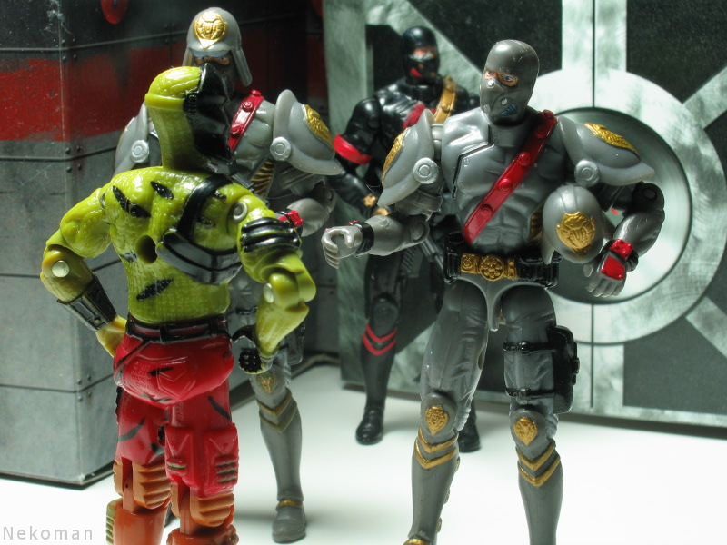 gi joe iron grenadier Darklon 1989 destro hasbro vintage