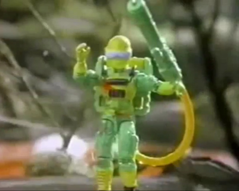 Gi joe arah Eco Warriors commercial flint prototype action figure hasbro